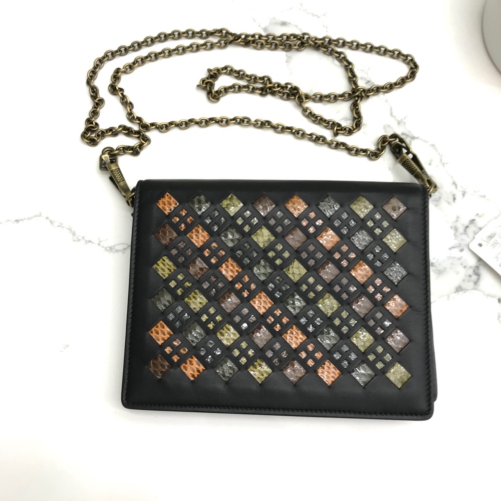 BOTTEGA VENETA Snakeskin intrecciato Crossbody - Picture 15 of 16